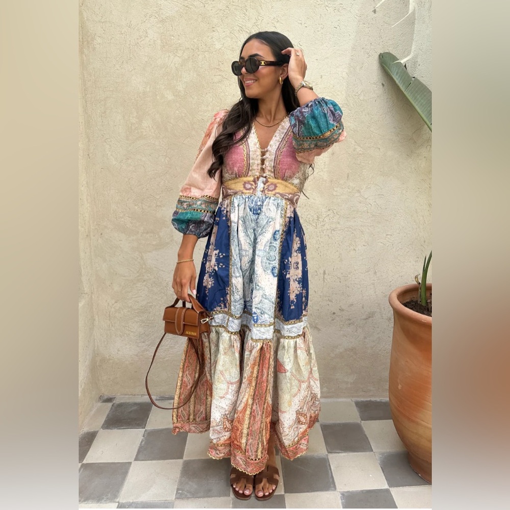 Bohemian Multicolor Maxi Dress